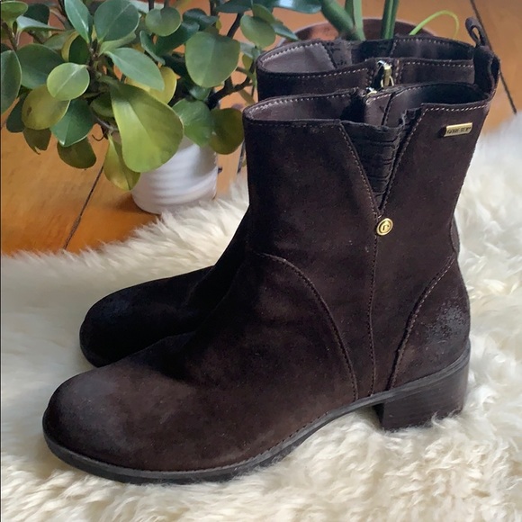 Brown Suede Rockport Ankle Boots - Picture 2 of 4